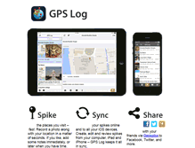 Tablet Screenshot of gpslogapp.com